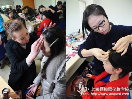 上海华东理工大学师生联欢晚会圆满闭幕 柯模思学员负责演员妆容